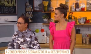 Fásy Ádám ínyenc falatokat készített a szépségkirálynő segítségével